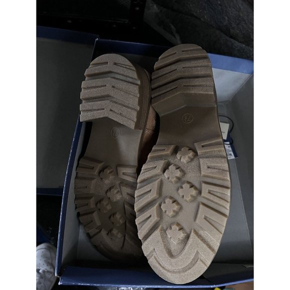 Women's Ophelia Memory Foam Combat Boots Universal Thread Tan Size 7.5 - Picture 12 of 12